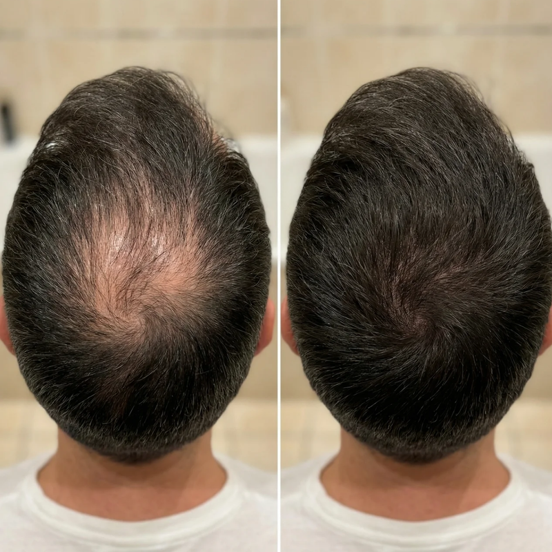 Ondersteunt nieuwe haargroei