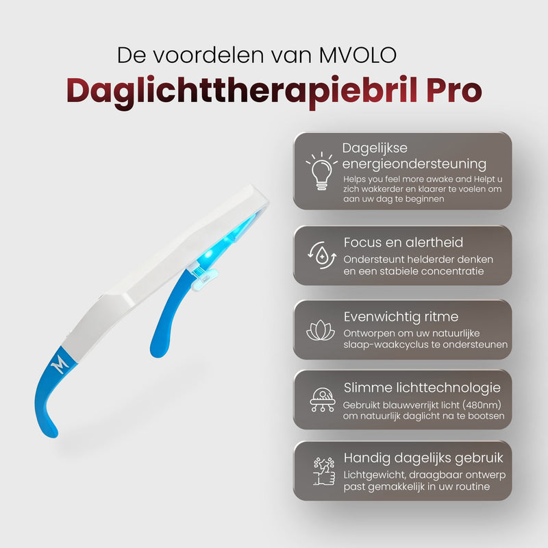 Daglichtbril Pro voor meer energie in de ochtend - Mvolo