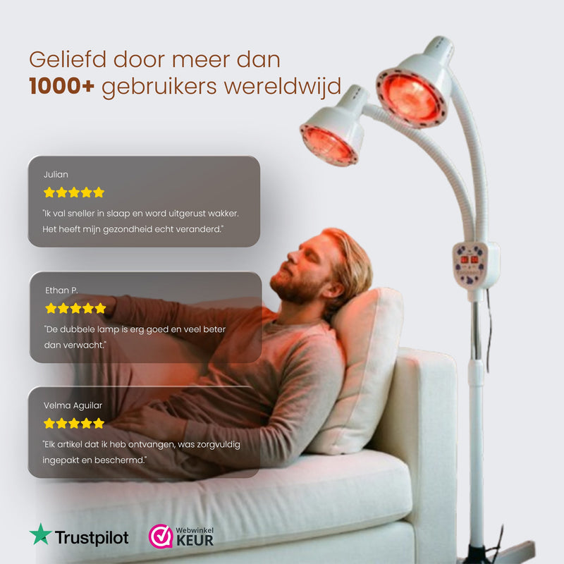 Dubbele infraroodlamp - Mvolo