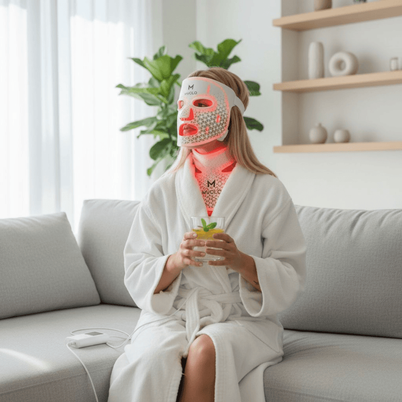 LED Face Mask + Halsmasker - Mvolo